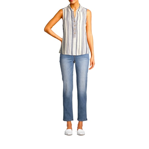 Time and Tru Petite Straight Leg - Picture 4 of 9